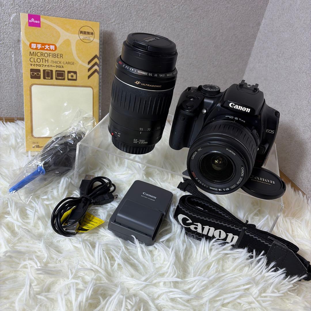 【動作確認済】Canon キャノン kiss X 望遠レンズセット