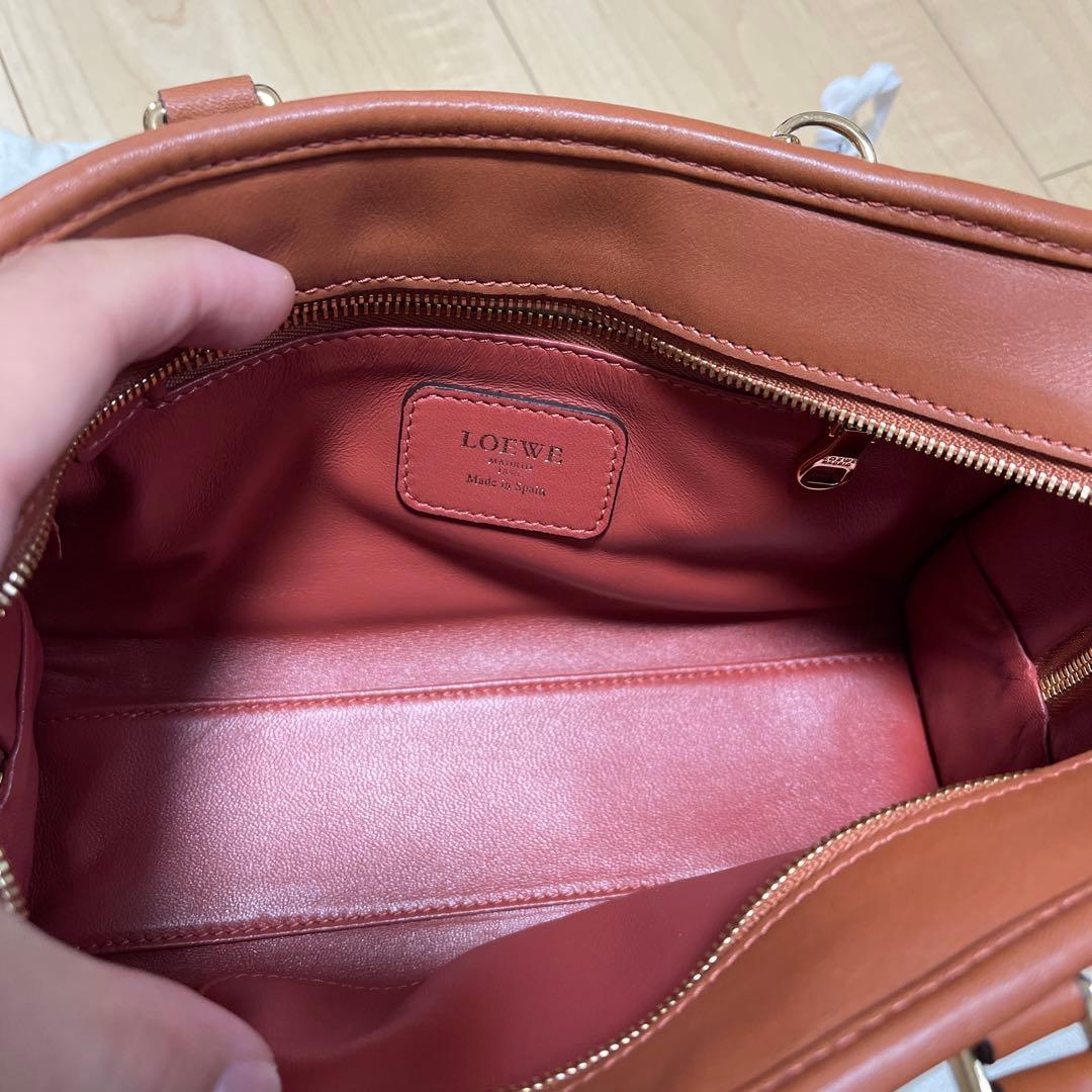 LOEWE AMAZONA 23 BAG ブリックレッド　中古