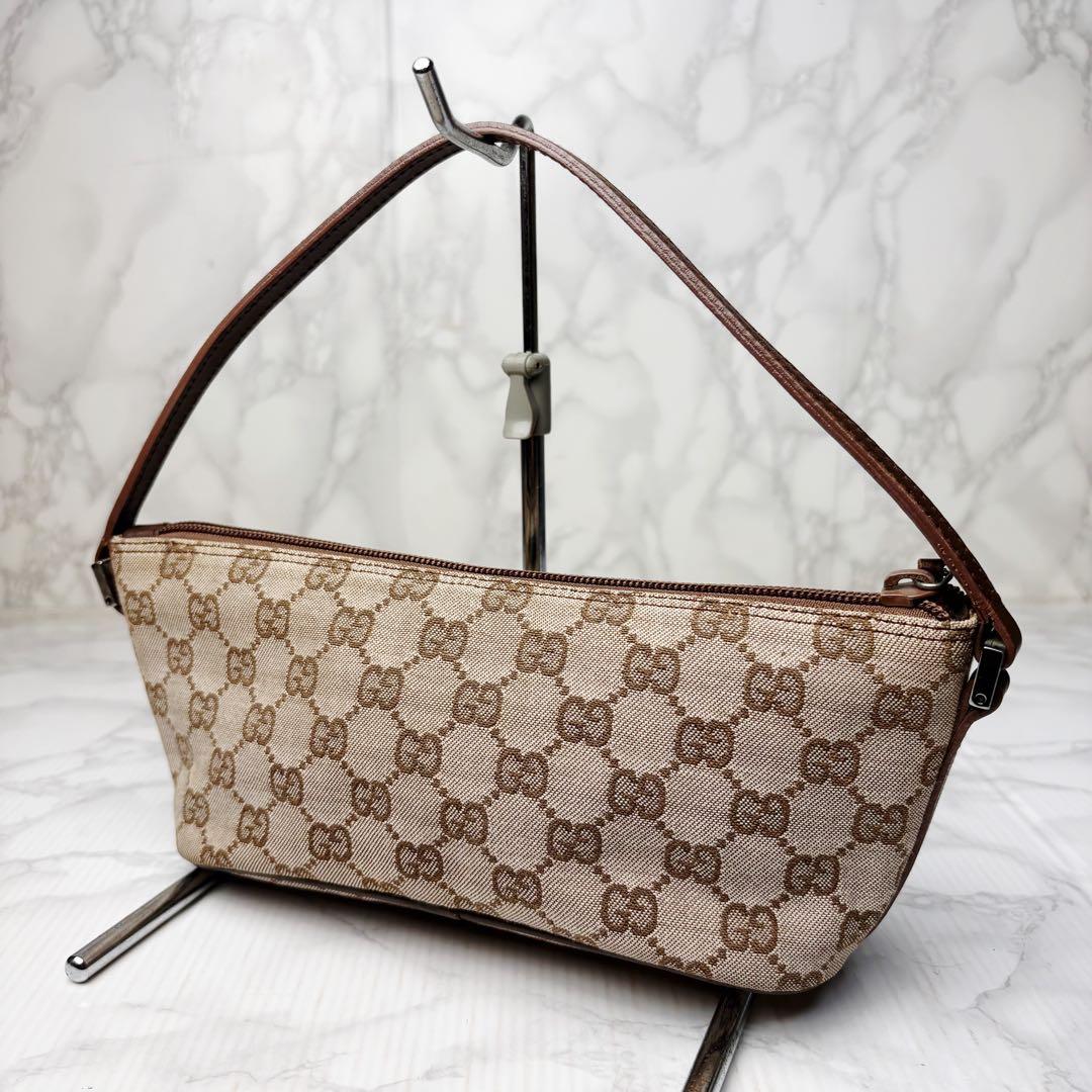 021 GUCCI アクセサリーポーチ ポーチ GGキャンバス xn4