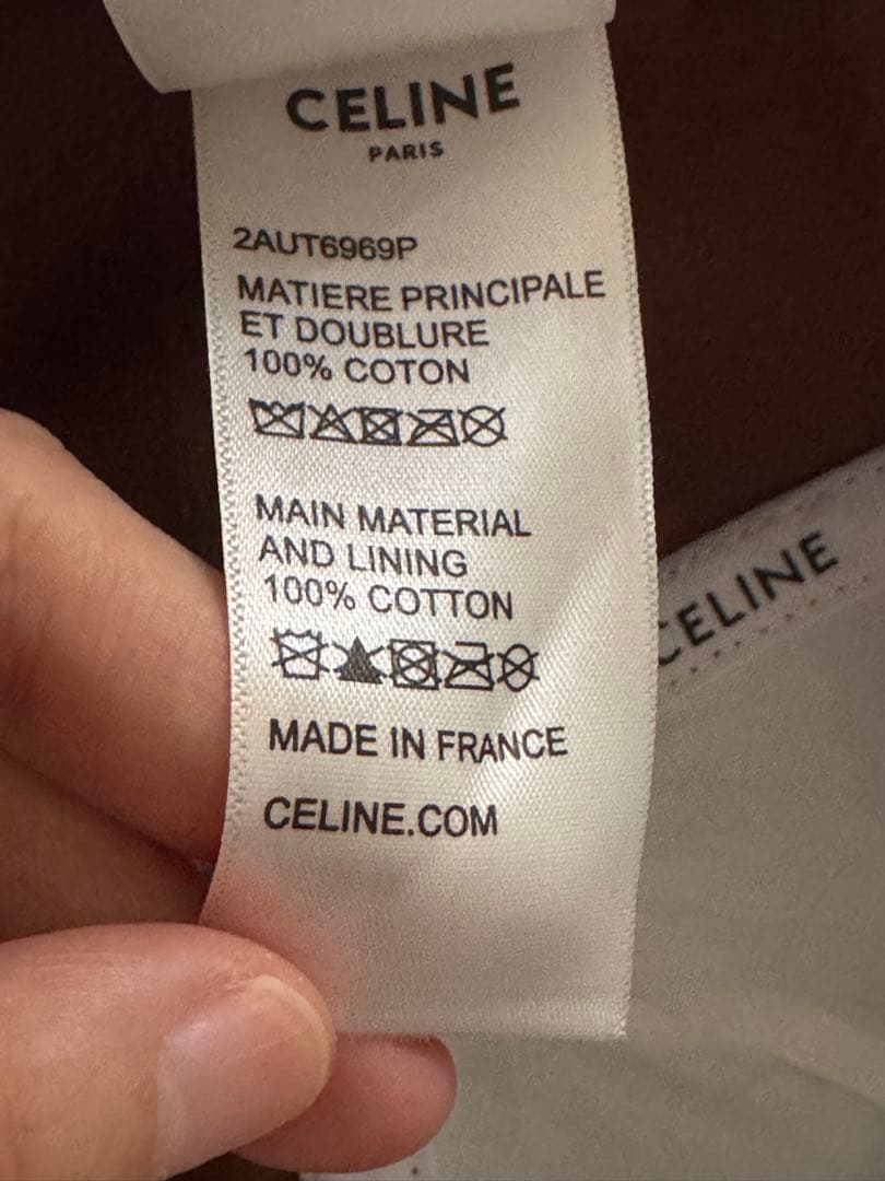 コーデュロイ ロゴ刺繍入り キャップ ブラウン