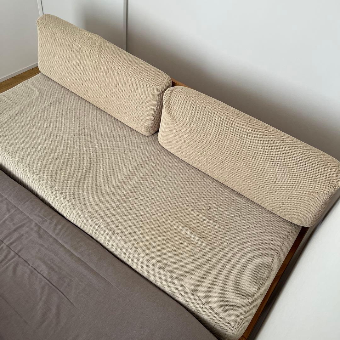 無印良品 木製ベッドフレーム用クッションパーツのみ ソファベッド セミシングル