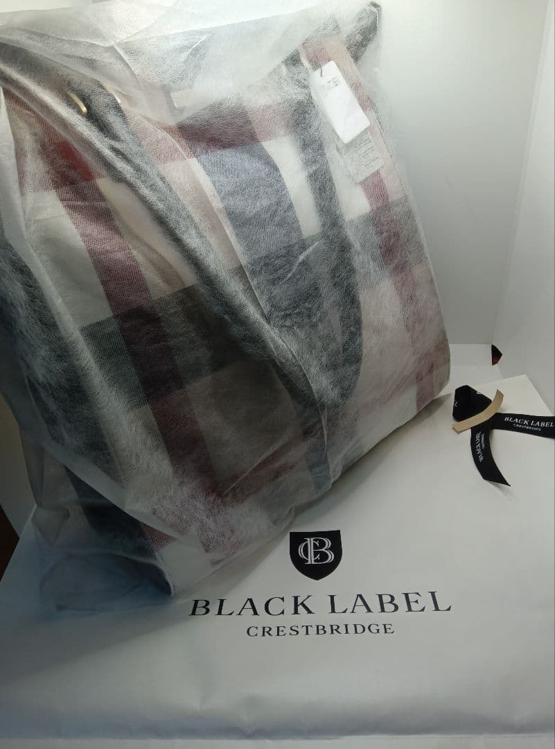 新品★ブラックレーベルクレストブリッジトートバッグバーバリーチェック柄