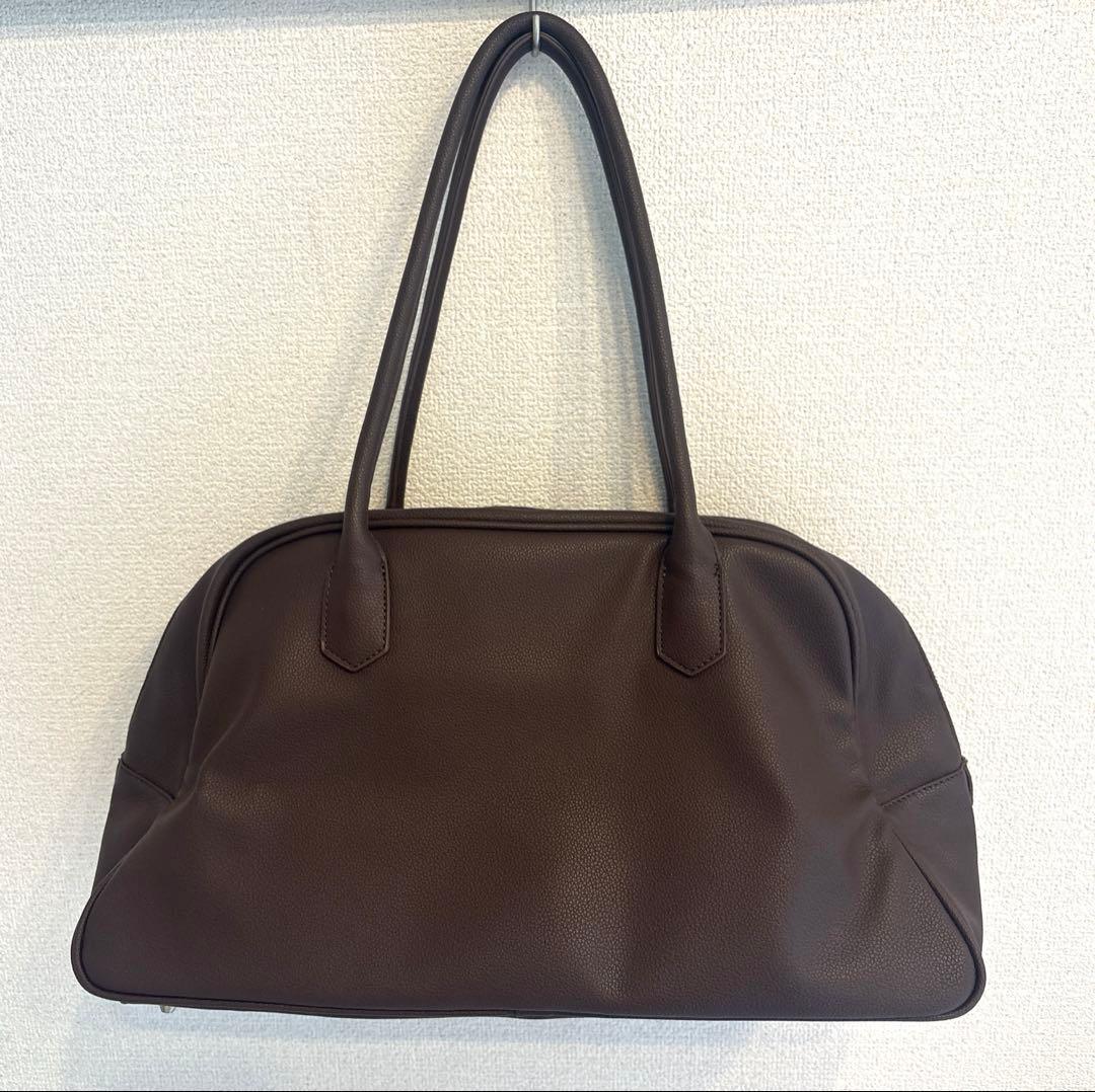 JEANASIS 【eL】Large Boston Bagブラウン &チャーム