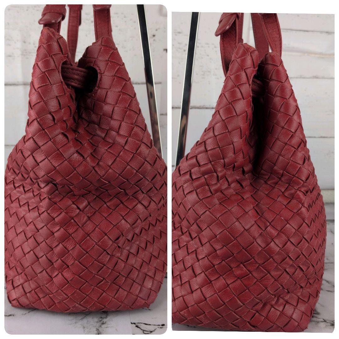 【人気】ボッテガヴェネタ☆ラージ　ガルダ イントレチャート ハンドバッグ