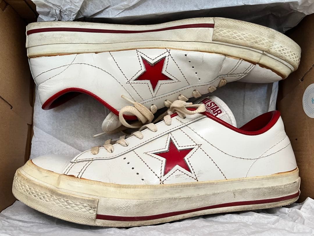 90s 日本製 コンバース ワンスター レザー チャックテイラー プロケッズ