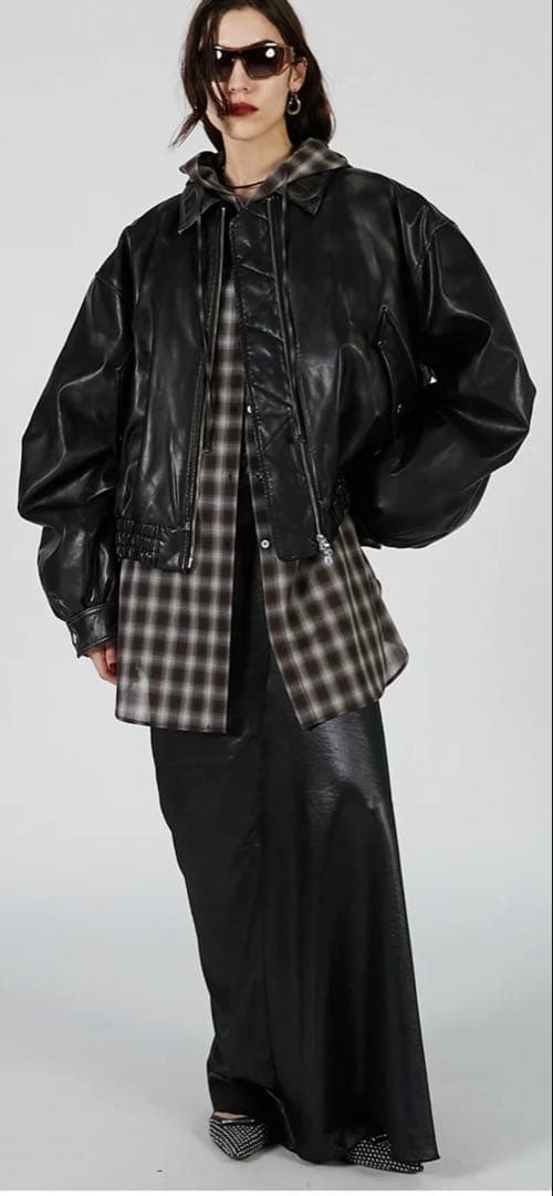 ⭐︎PRANK PROJECT Hoodie Check Shirt BRN