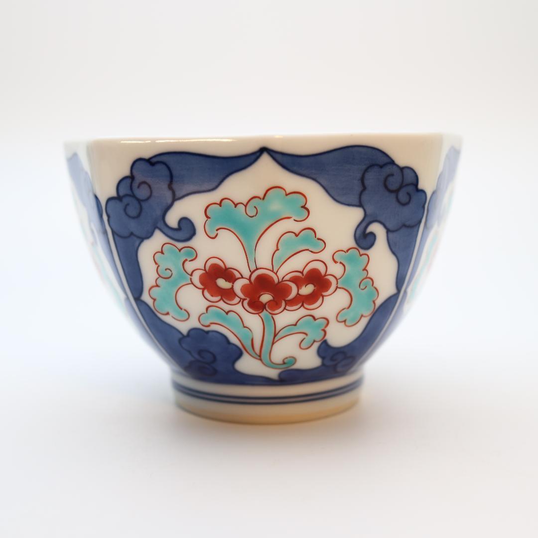 今右衛門窯　錦唐花 八角小鉢 5客セット　人間国宝 今泉今右衛門　色鍋島 有田焼