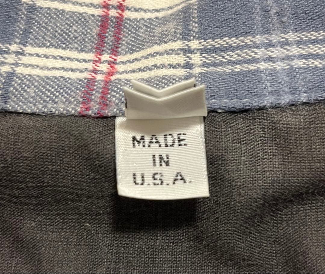 アメリカ製 90s X-LARGE エクストララージ ハーフジップ ネルシャツ