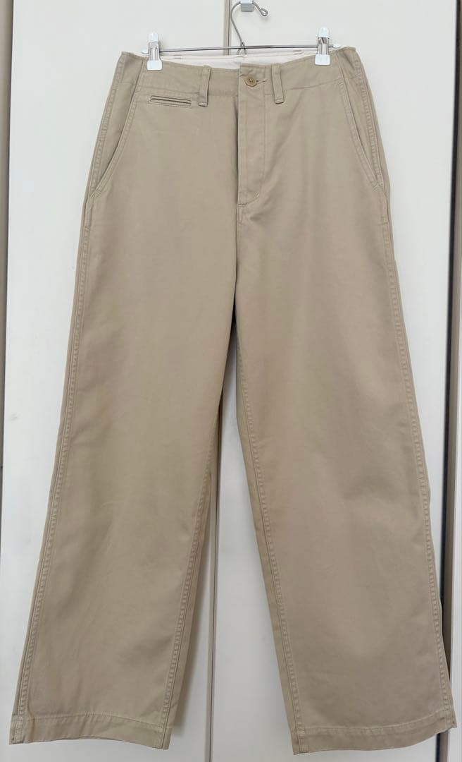 ウィムガゼット バイオ加工チノパンツ ベージュ