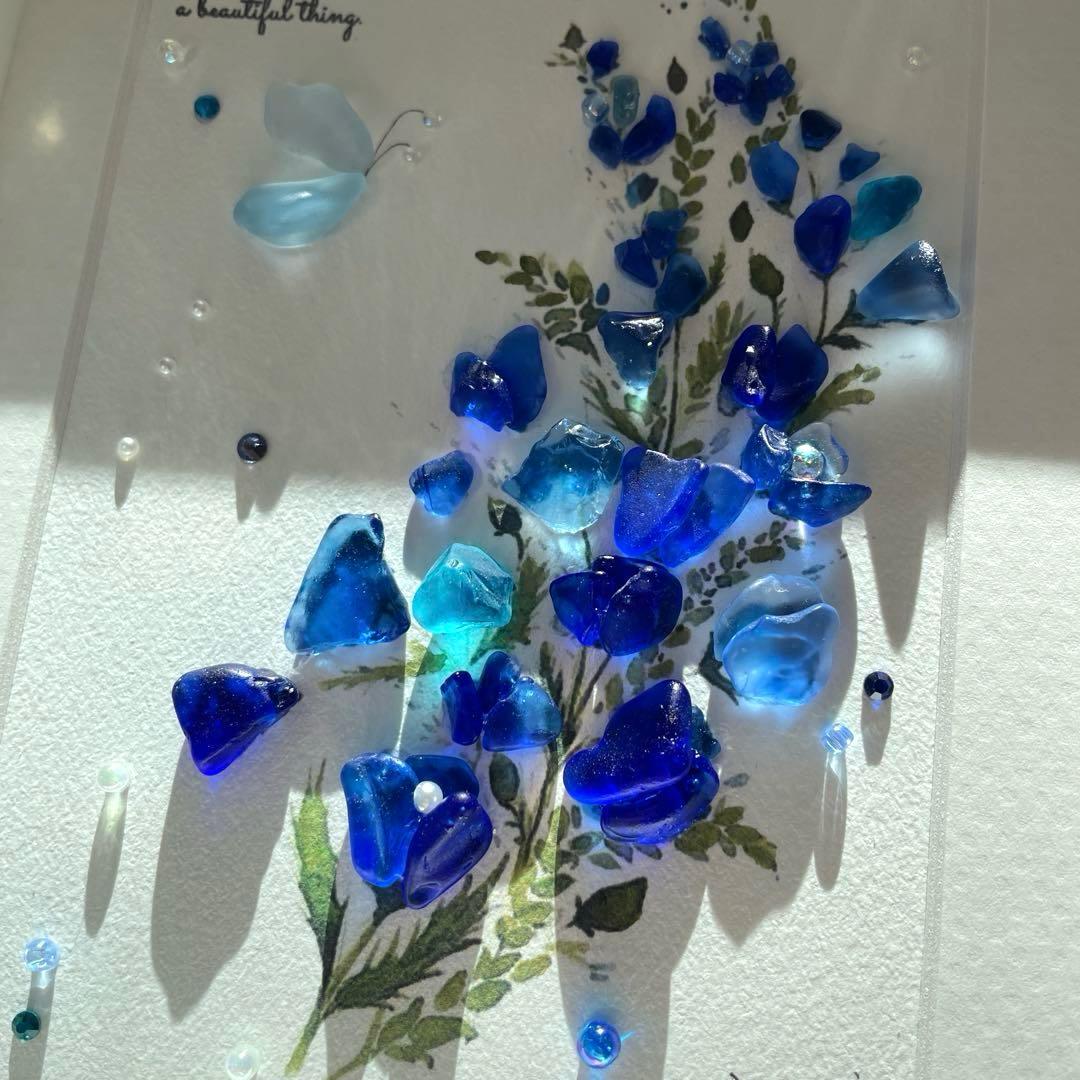 シーグラスアート　葵〜美しく〜