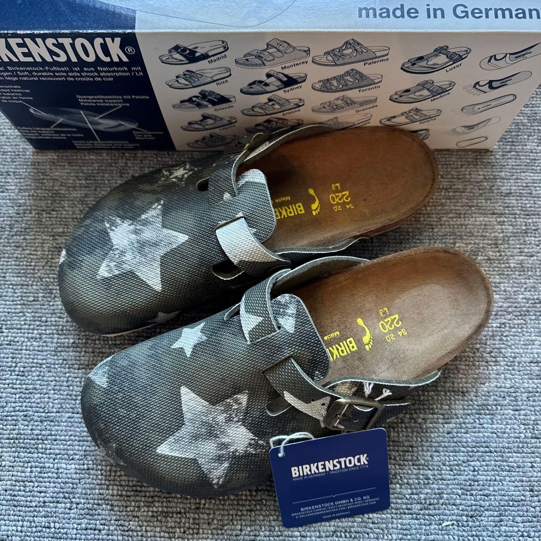 ビルケンシュトック キッズ ヴィンテージカーキ　星柄22cm