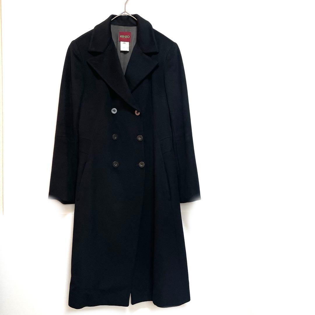 ケンゾー KENZO チェスターコート ロング丈 フランス製　カシミア　ウール