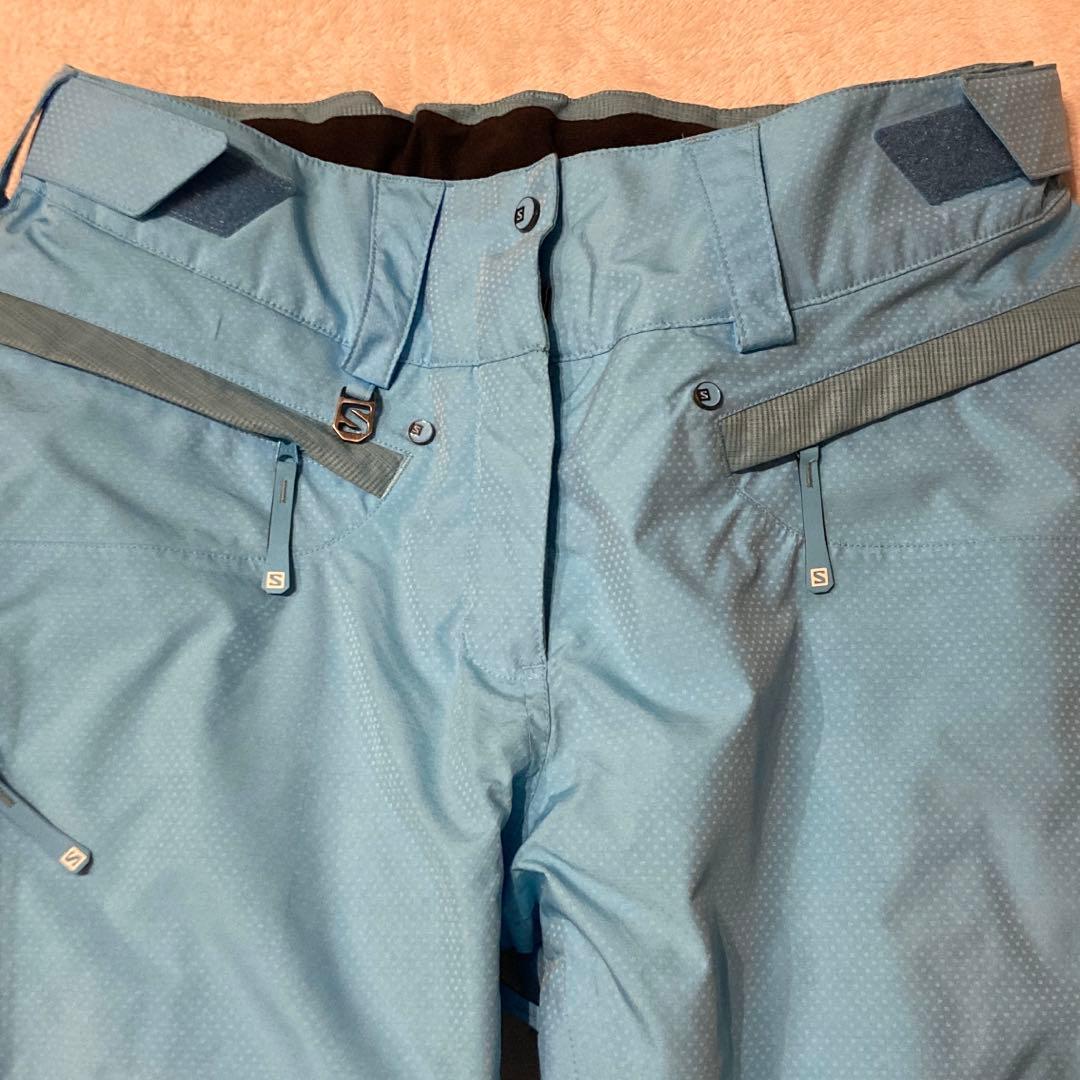 新品未使用 SALOMON レディース スノボ スキーパンツ スノーボード 水色