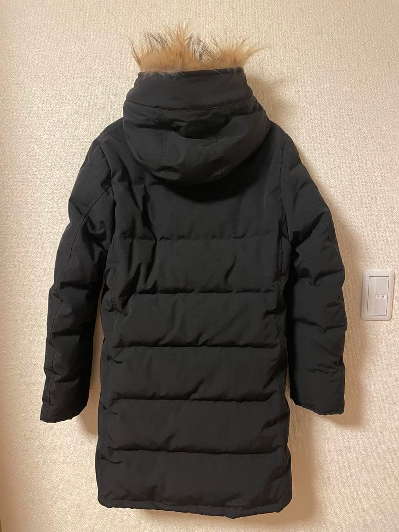 【DANTON】キルトダウンコート ブラック38