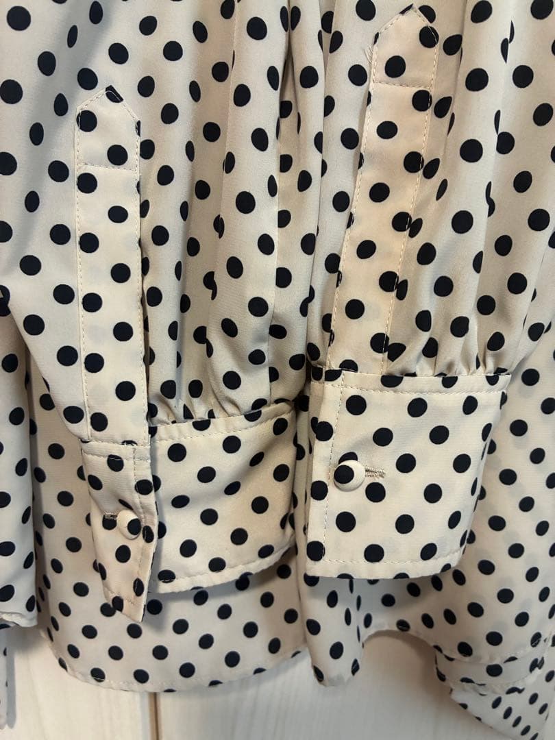 Loulou Willoughby/ルルウィルビー デシンドットフリル ブラウス