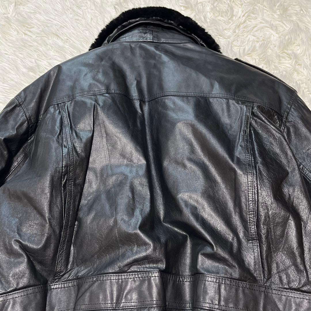 希少✨️本革 ラムレザー ジャケット　ファー ライナー付き　チェキアンラム