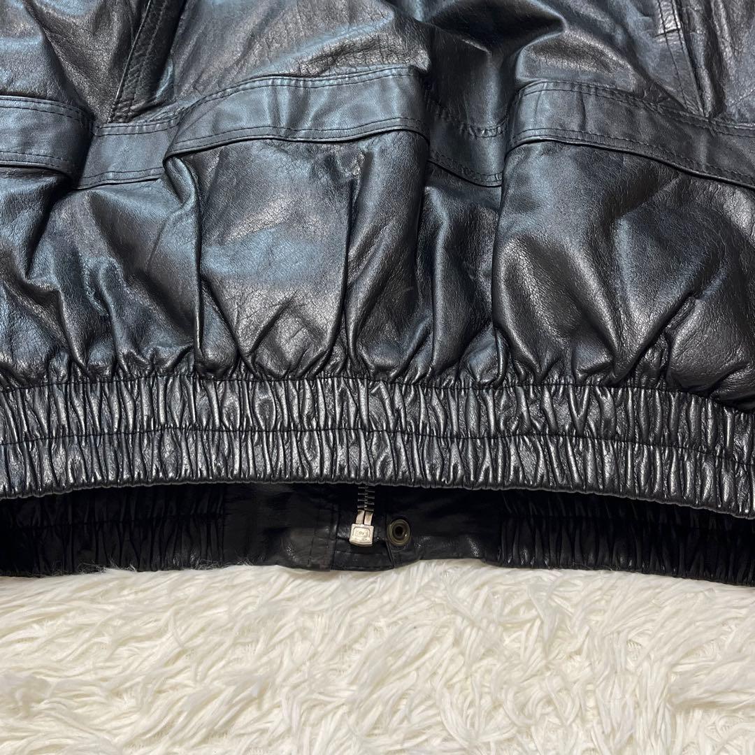 希少✨️本革 ラムレザー ジャケット　ファー ライナー付き　チェキアンラム