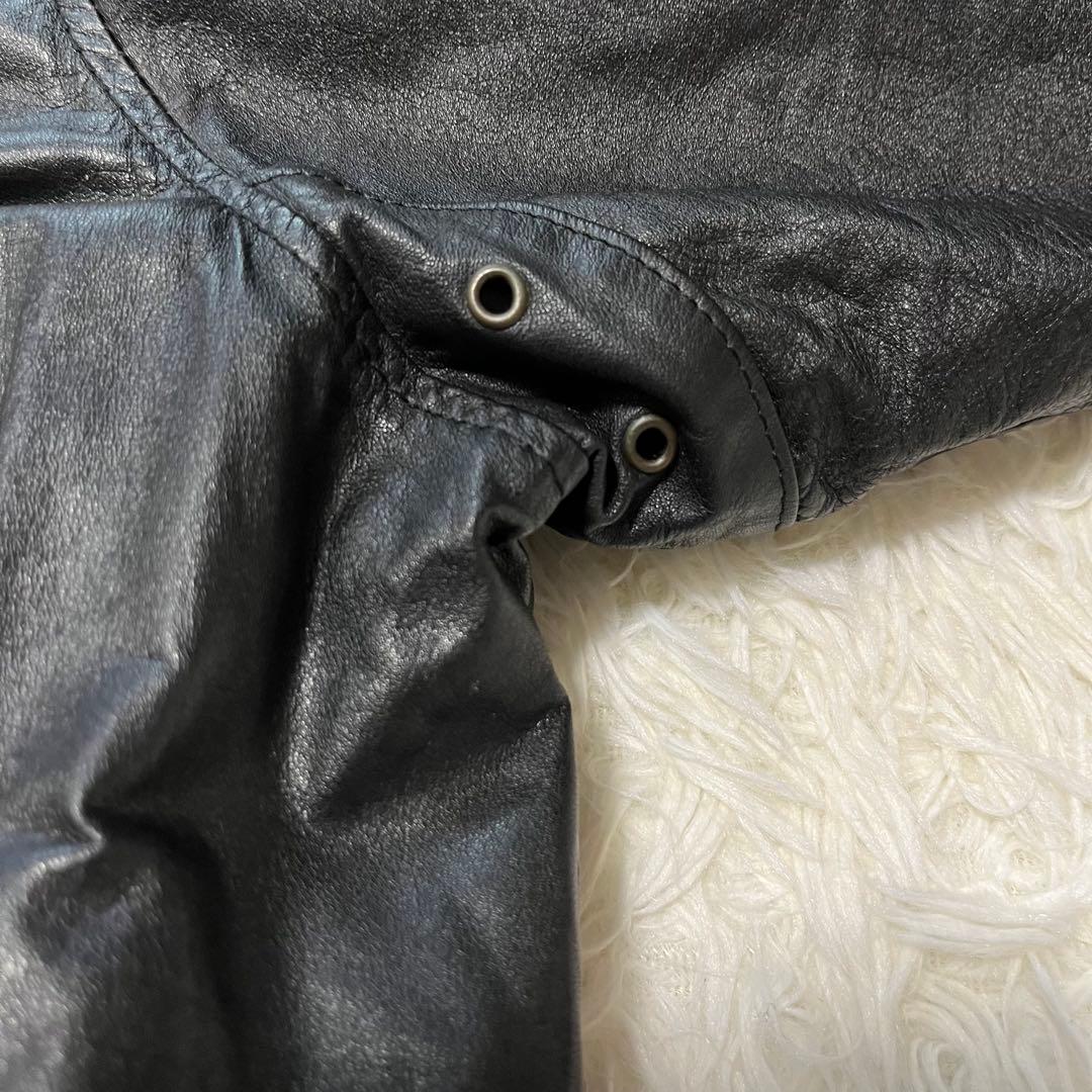 希少✨️本革 ラムレザー ジャケット　ファー ライナー付き　チェキアンラム