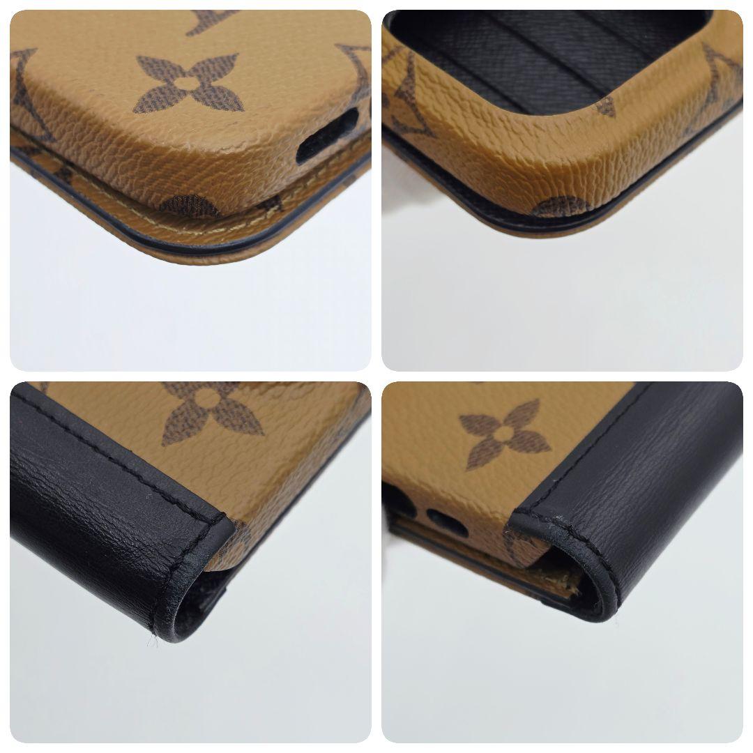 ✨美品✨ルイヴィトン iphone15pro 手帳型 ケース モノグラムリバース