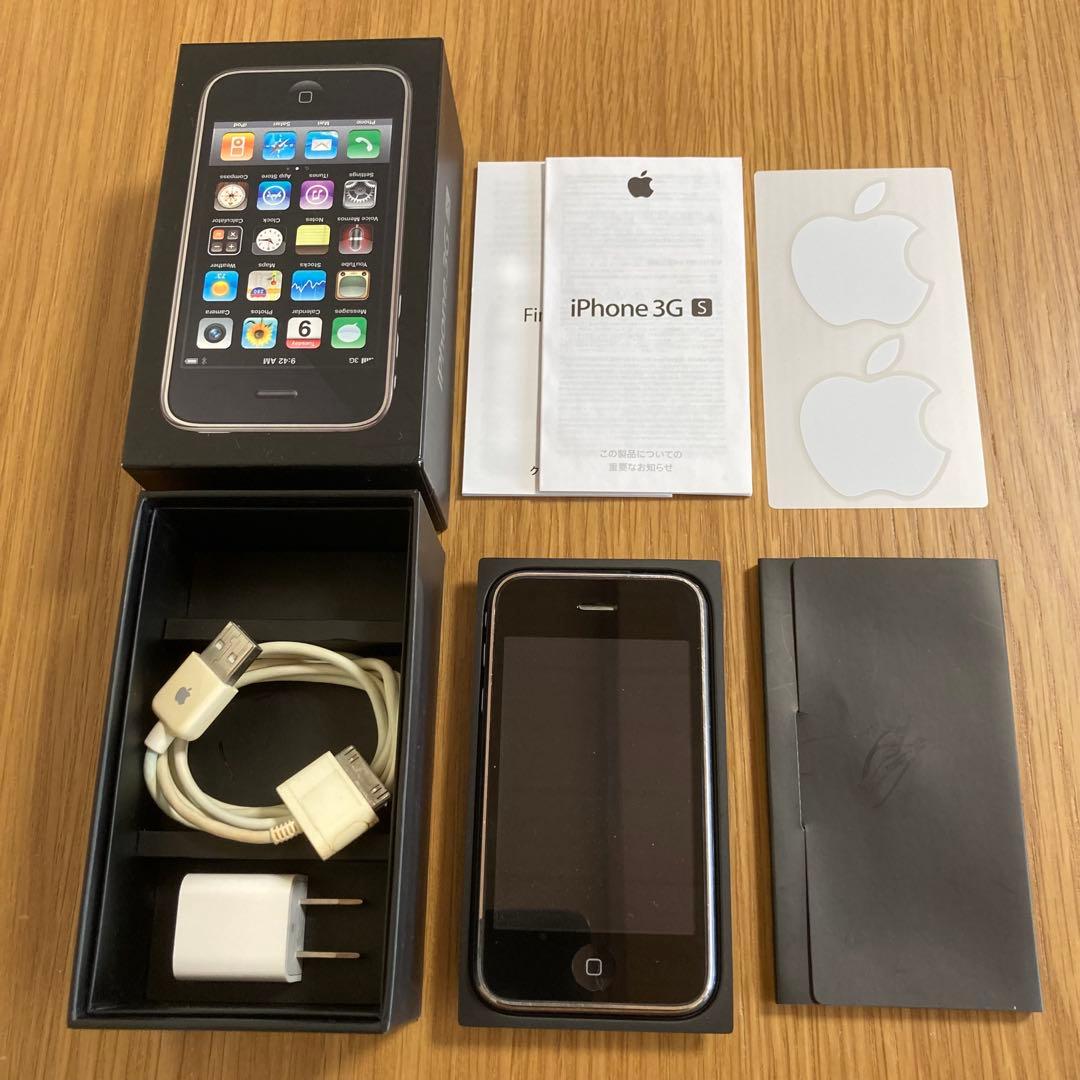 iPhone3GS 16GB ブラック 箱＋充電ケーブル付【初期化済】