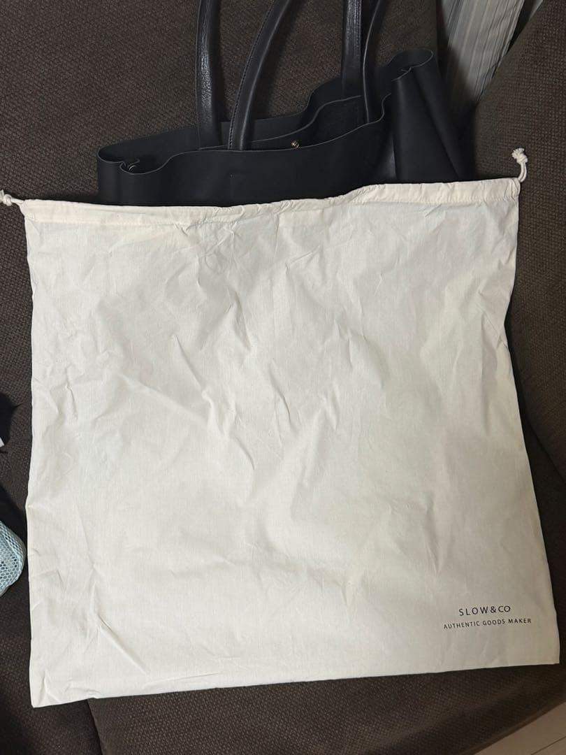 Slow Bono - New Tote Bag 黒レザートートバッグ