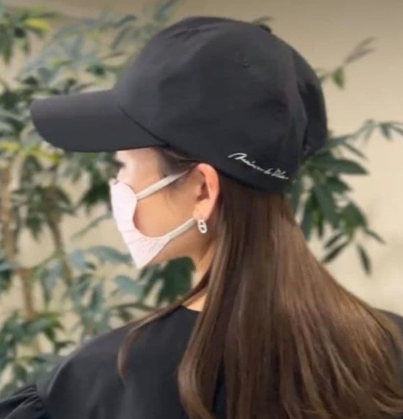 maison de dolce. point cap ブラック　撥水