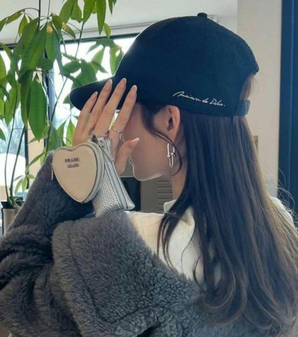 maison de dolce. point cap ブラック　撥水