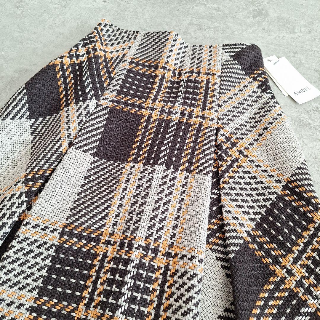 新品　SNIDEL スナイデル ロービング チェック ロング スカート