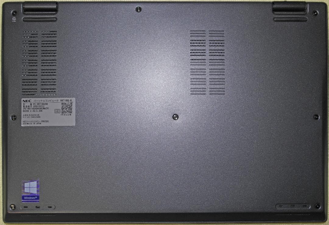 Windowsノート本体 NEC PC-VKT16GZG6/i5-8265U/8GB/128GB