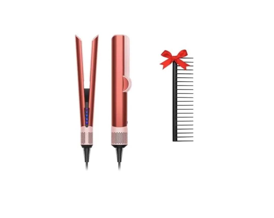コーム付きDyson ストレイトナー ドライヤー ストロベリー ブロンズピンク