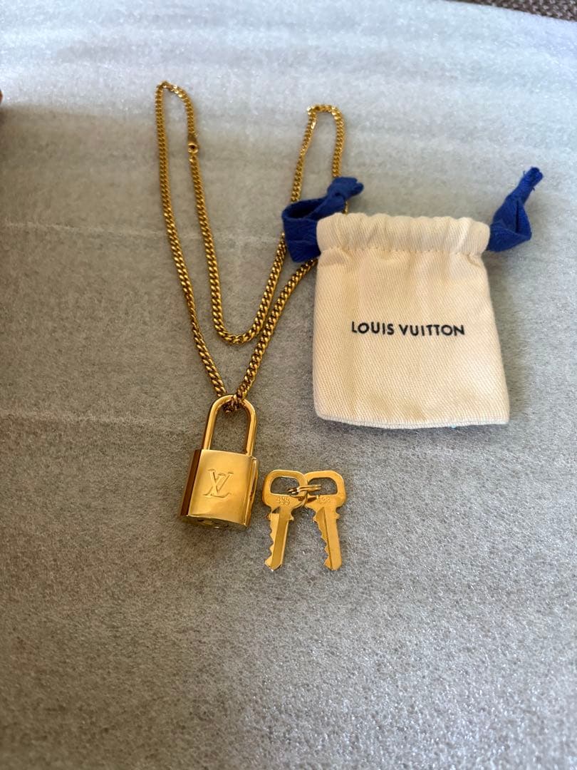 新品ルイヴィトン パドロック カデナ ネックレス チェーン付き 南京錠（438）
