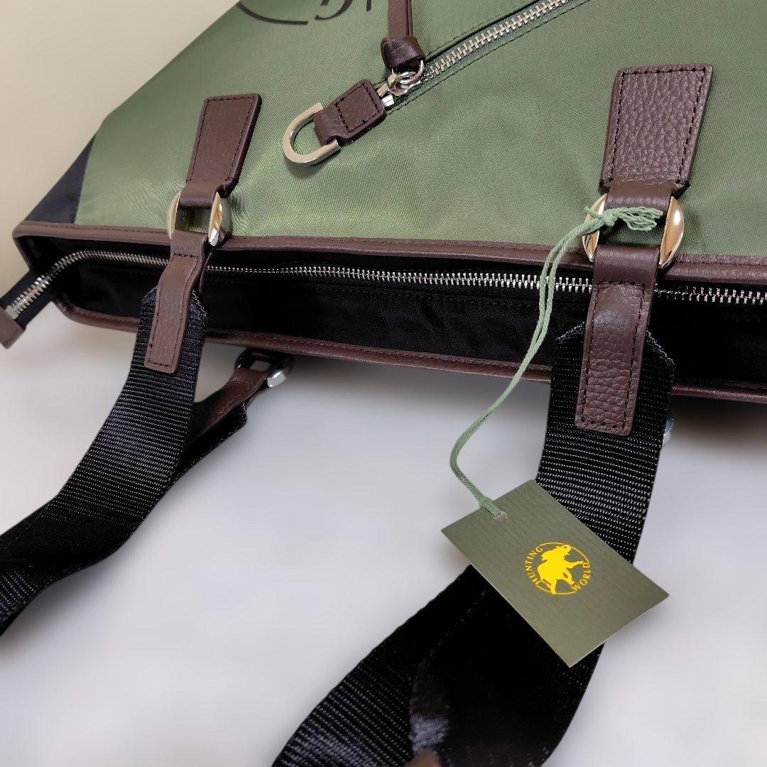 HUNTING WORLD オリーブグリーン トートバッグ