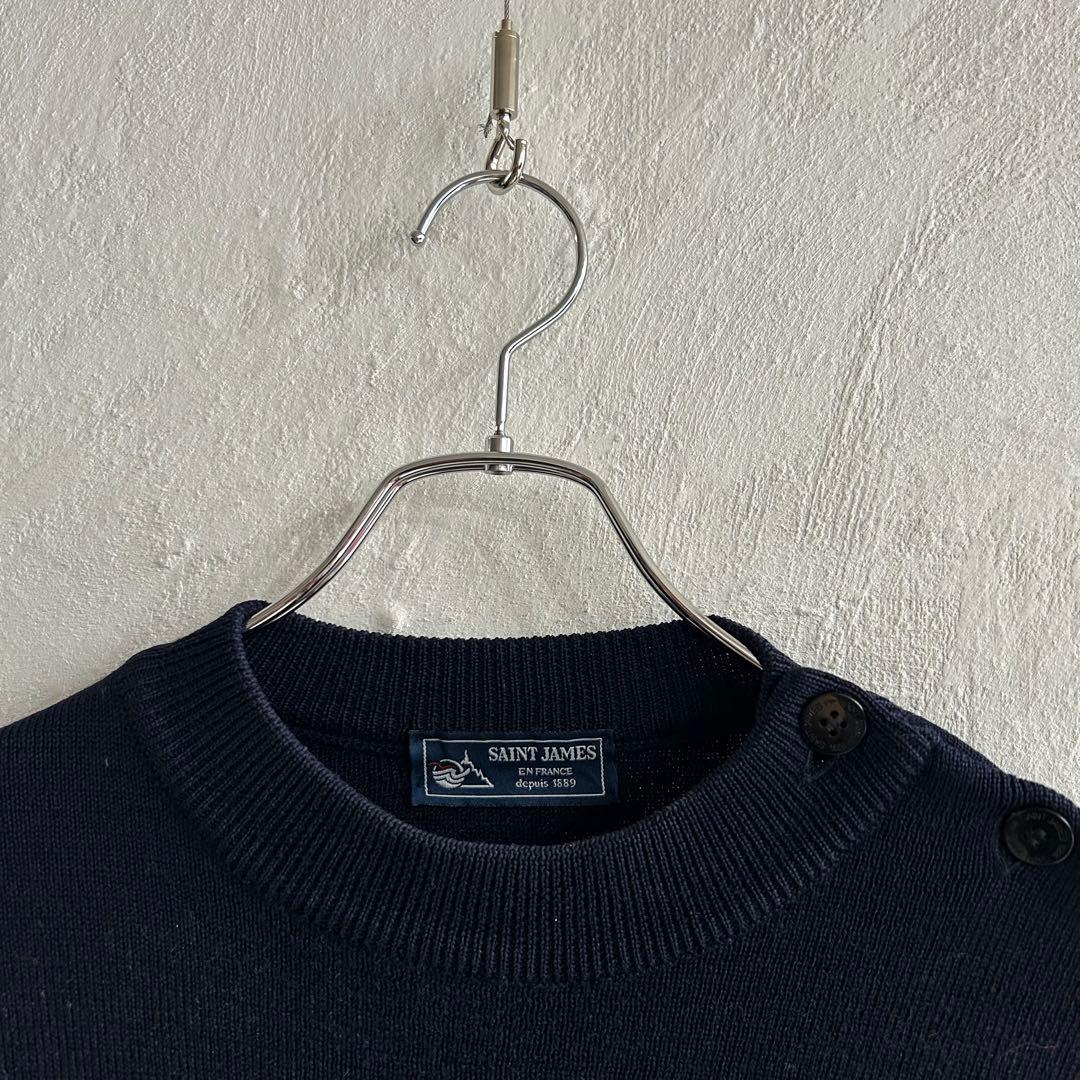 90S フランス製 SAINT JAMES ニット CANCALE ネイビー