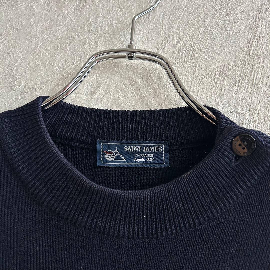 90S フランス製 SAINT JAMES ニット CANCALE ネイビー
