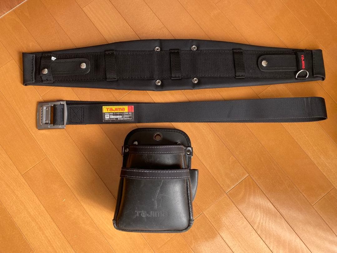 と*う様 Tajima 腰袋　セット タジマ　ベルト　腰ベルト Lサイズ