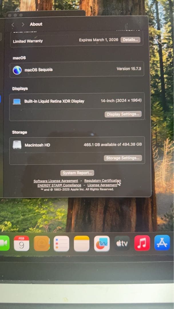 Macbook pro 14 M2チップ 16GBメモリ 500GBストレージ