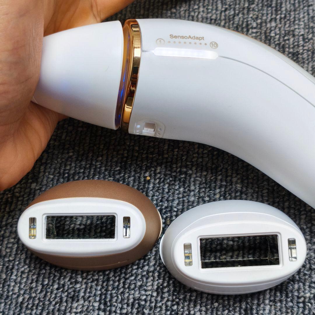 美品　ブラウン　シルクエキスパートPRO5 脱毛機 脱毛器 3アタッチメント