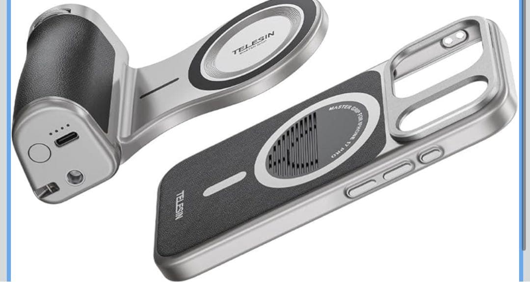 TELESIN カメラグリップ iPhone17 Pro Max自撮りグリップ