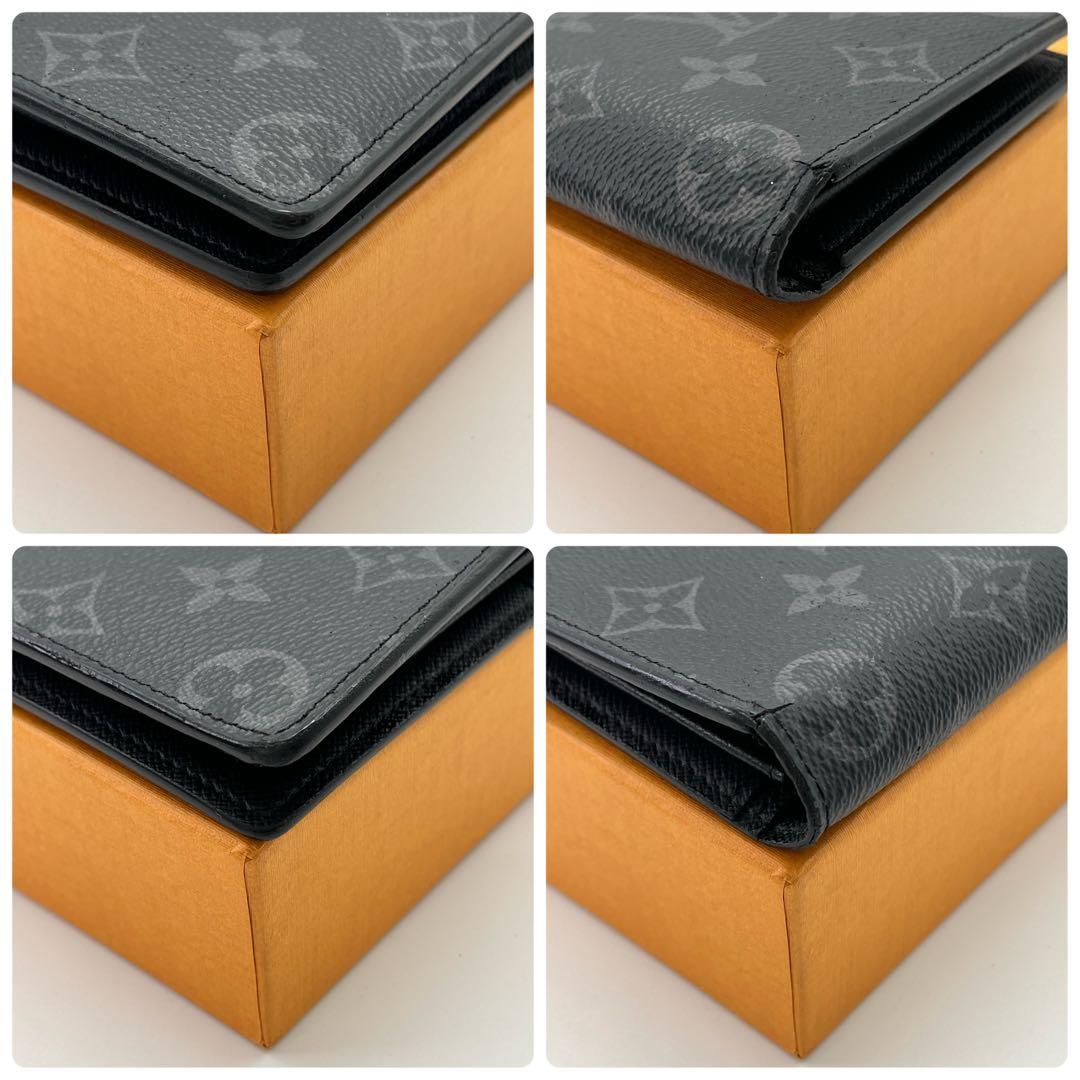 ルイヴィトン　ポルトフォイユブラザ　エクリプス　長財布　メンズ　M61697