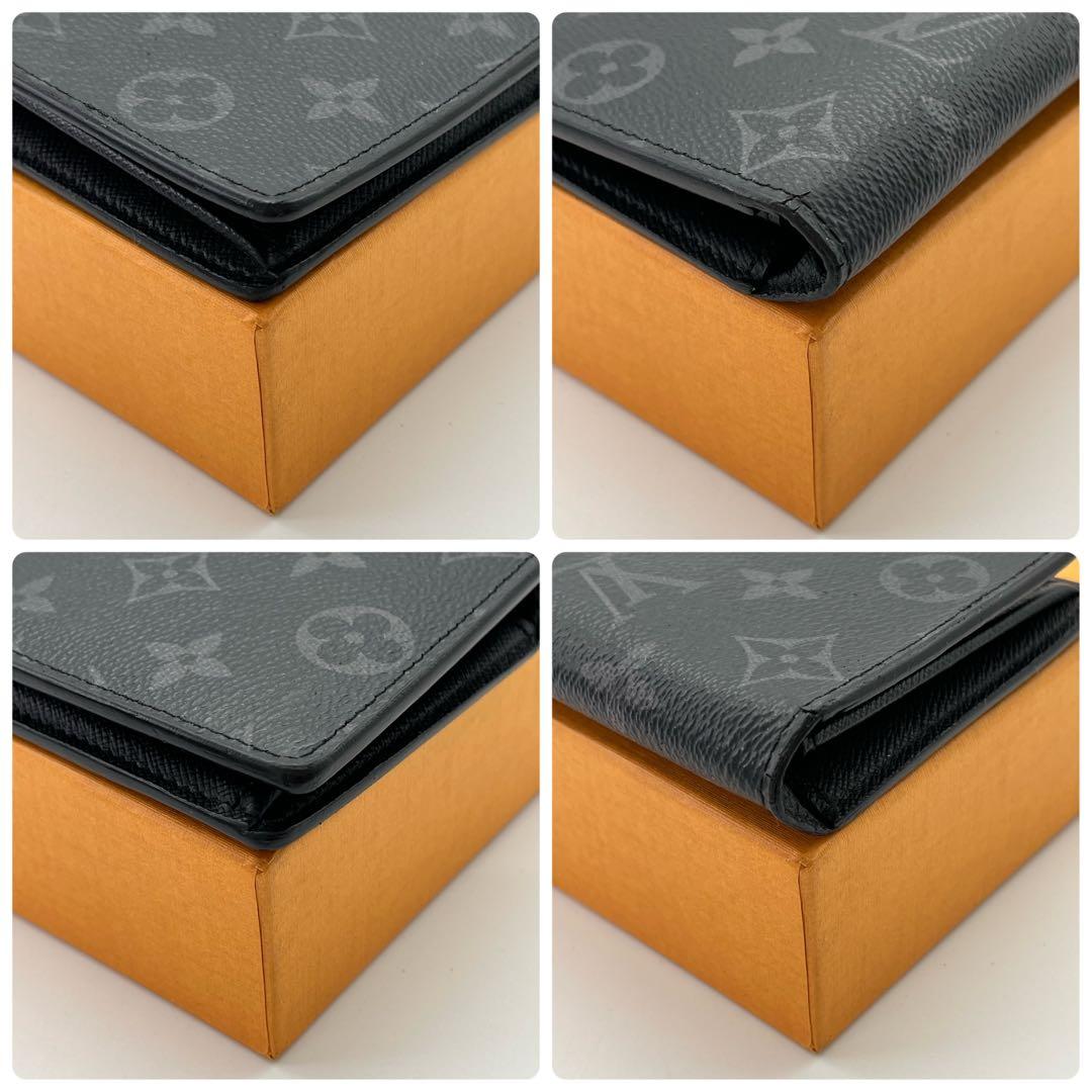 ルイヴィトン　ポルトフォイユブラザ　エクリプス　長財布　メンズ　M61697