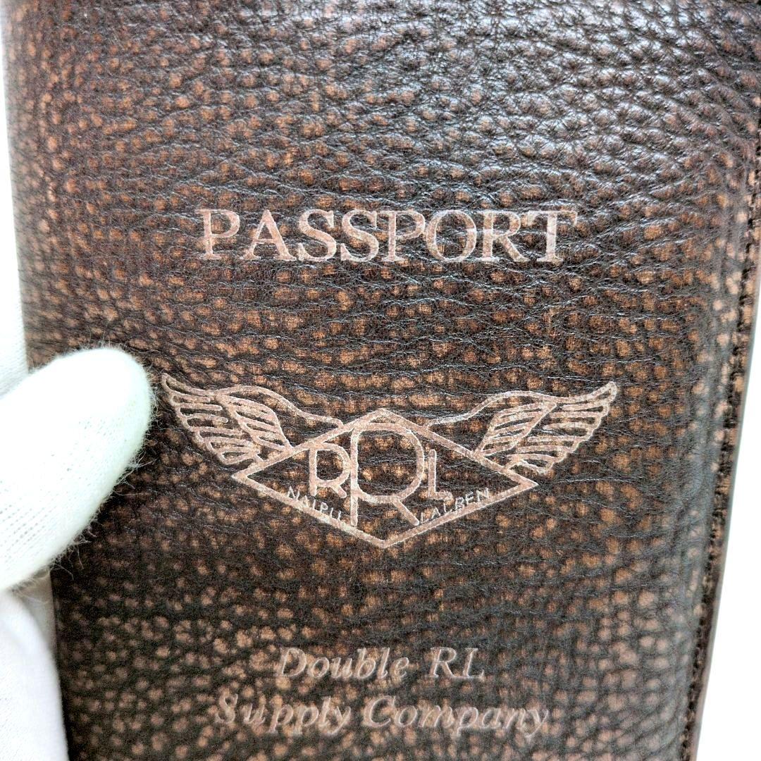 【極美品】RRL　レザー　パスポート　ケース　カードケース　シボ革　アメカジ