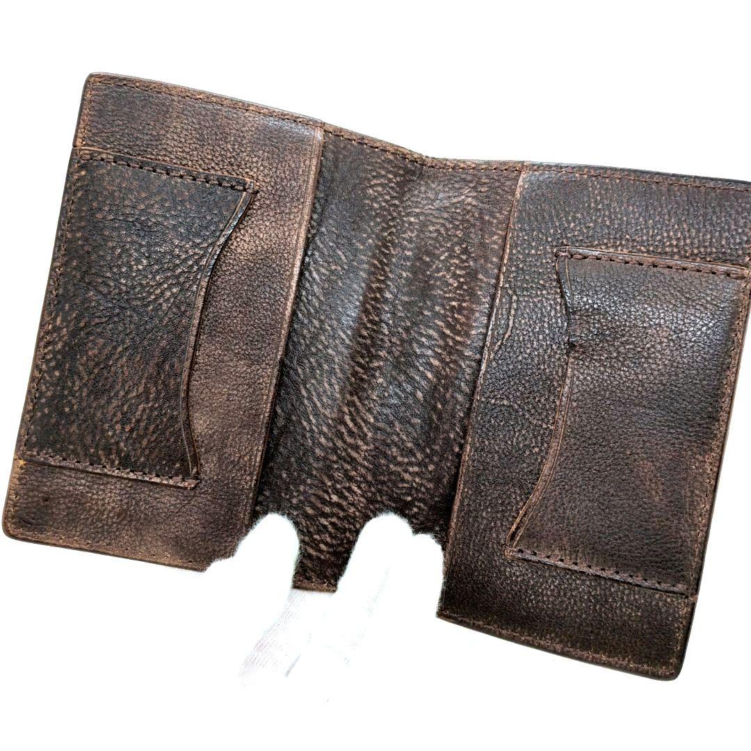 【極美品】RRL　レザー　パスポート　ケース　カードケース　シボ革　アメカジ