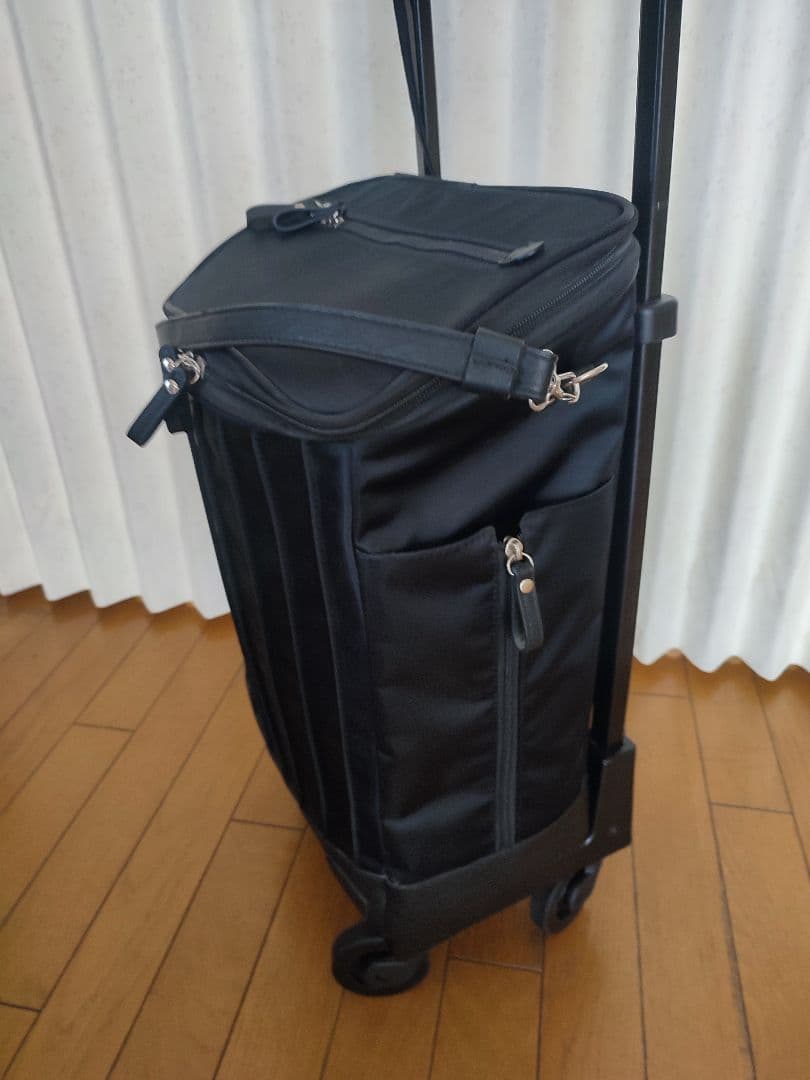 SWANY スワニーキャリーバッグ◆4輪&軽量容量大◆バッグ取外し可〜ブラック