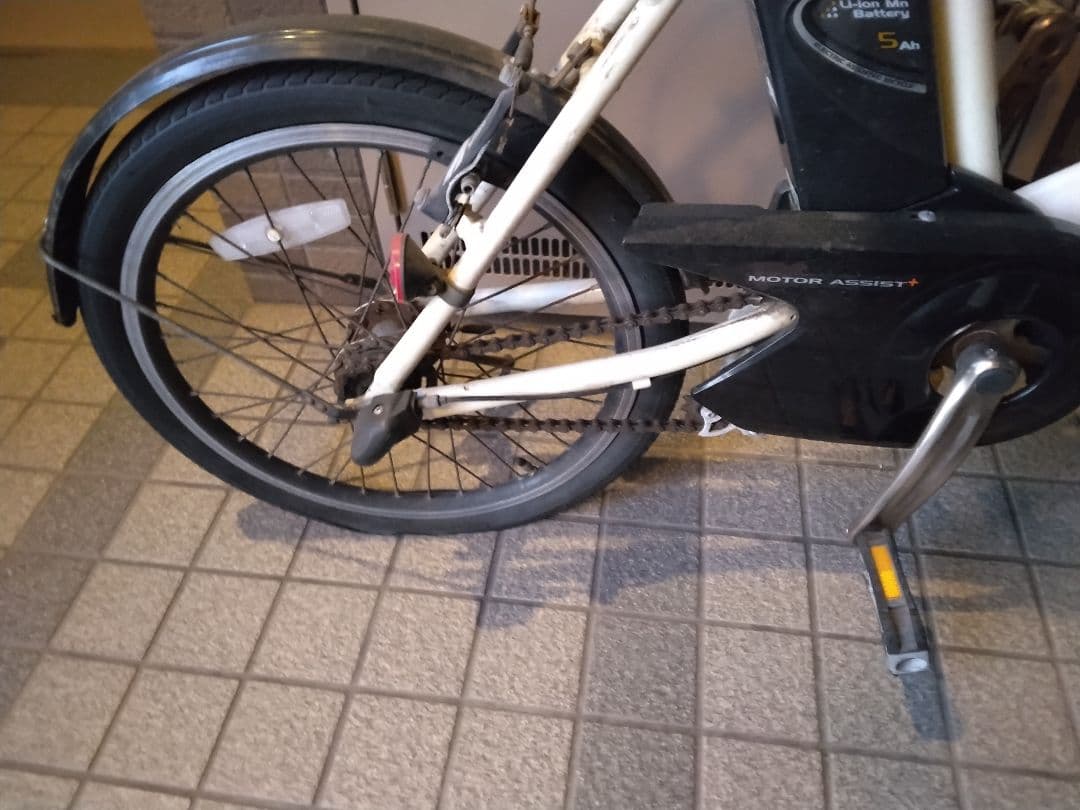【ジャンク品】パナソニック製　ホワイト 電動アシスト自転車 スポーツタイプ