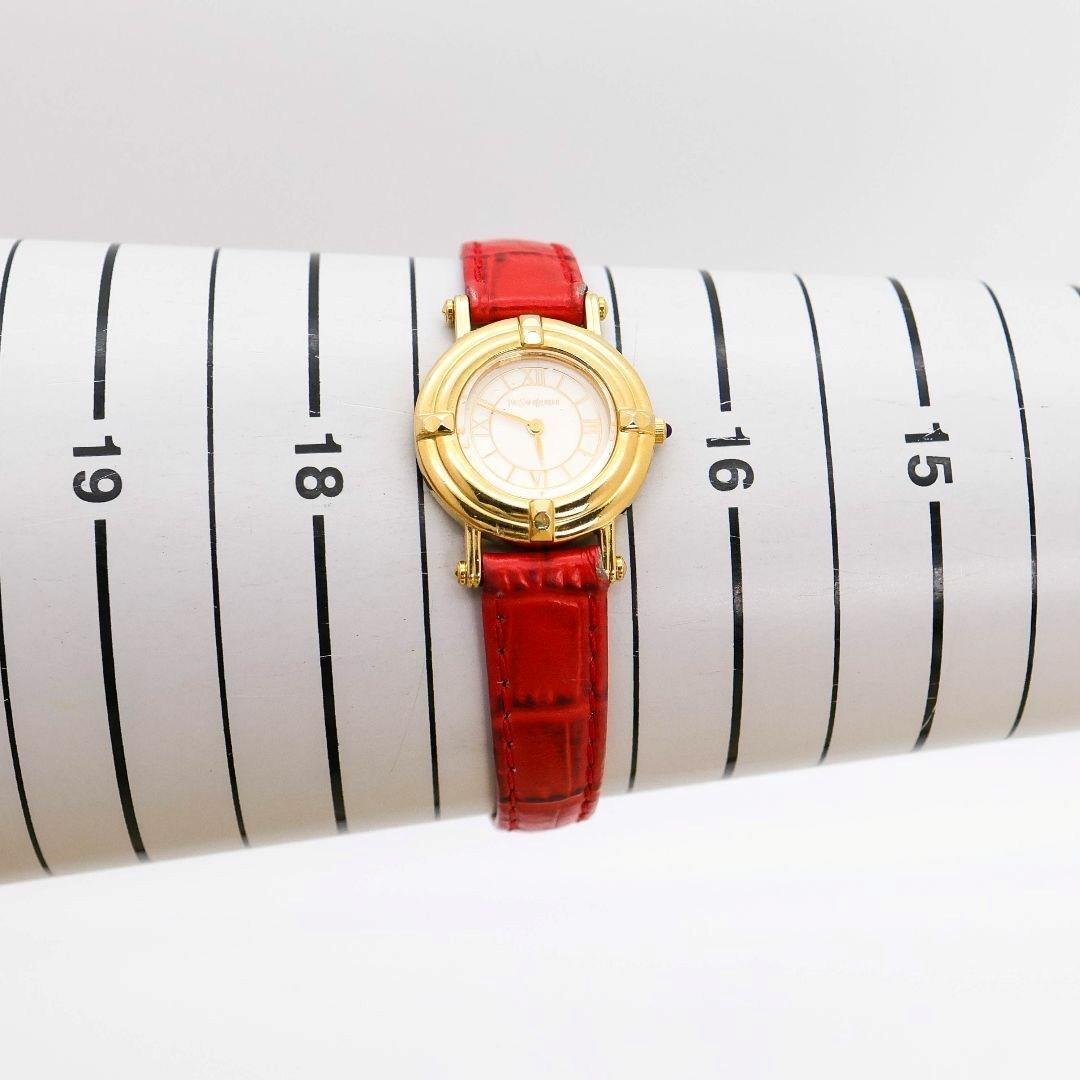 稼働 イヴサンローラン 腕時計 YSL ヴィンテージ カットガラス 1994