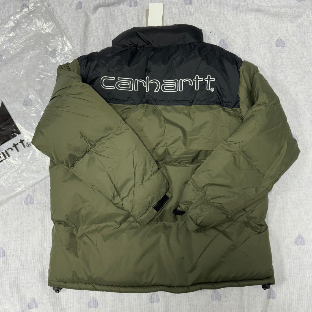 ダウンジャケット オリーブグリーン/ブラック