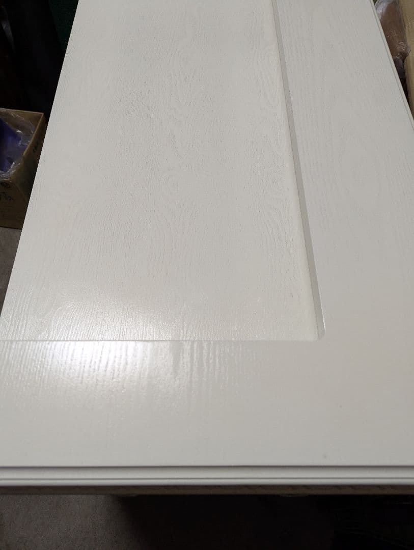 西欧彫刻　カウンターテーブル　ホワイト装飾