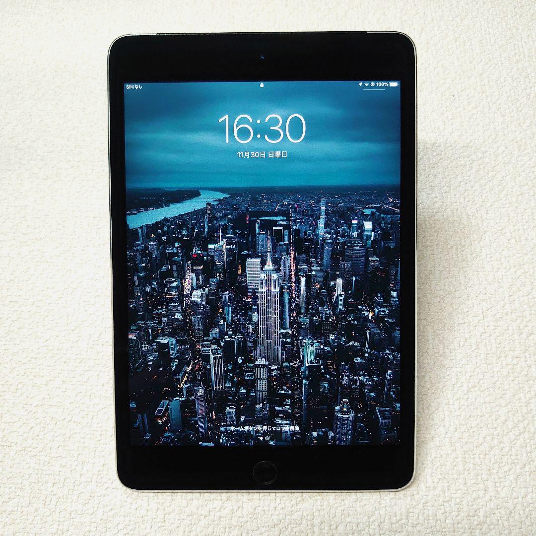 iPad mini 4 128GB SIMフリー スペースグレイ 手帳型ケース付