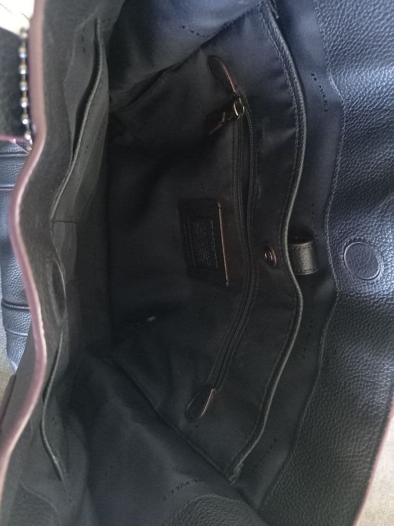 ★美品★coach スクエアトートバッグ　A４黒　ビジネス