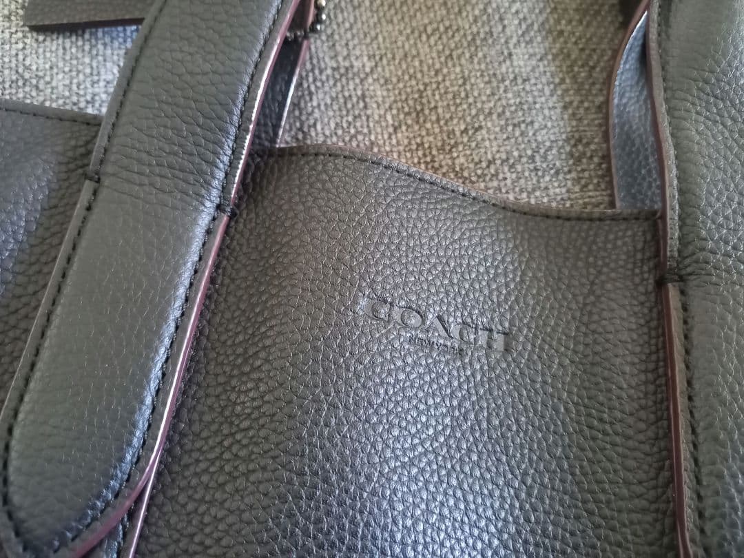 ★美品★coach スクエアトートバッグ　A４黒　ビジネス